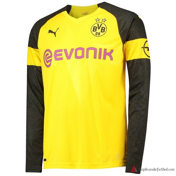 Camiseta Borussia Dortmund Primera equipación ML 2018-2019 Amarillo